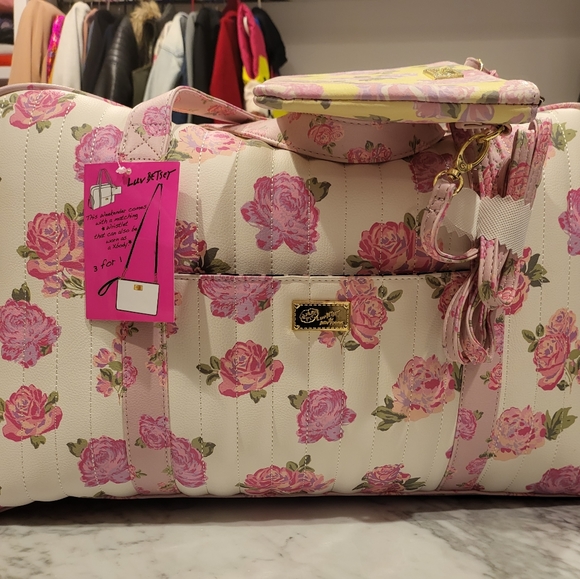 Floral Dufflebag - Loveshackfancy / For Love and Lemons Inspired Print Gym Bag - Picture 7 of 9